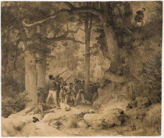 Forest Scene with Armed Figures (Smugglers?)