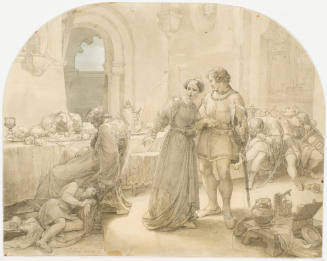 Walter and Hildegunde Stealing Away from the Royal Palace