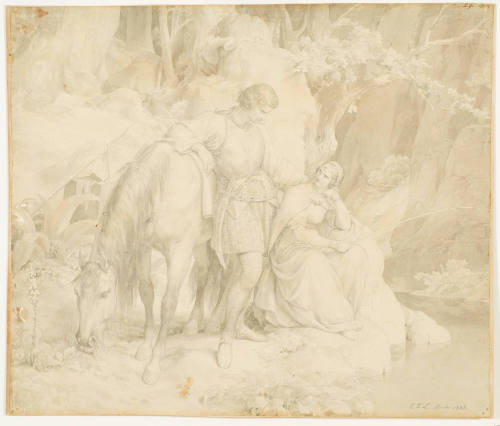 Walter and Hildegunde Resting near a Brook