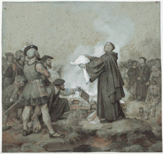 Luther Burns the Papal Bull