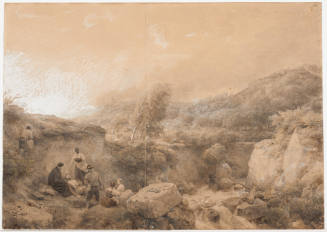 Hilly Landscape and Fire