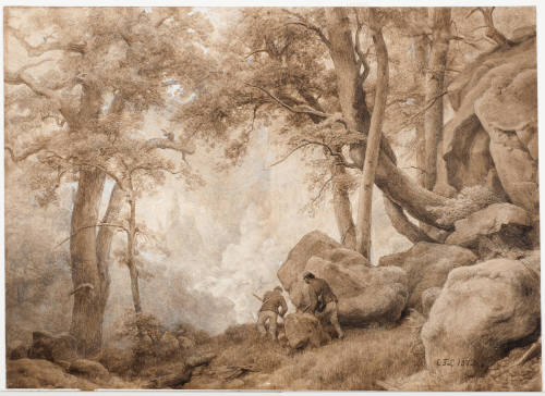 Forest Scene with Poachers