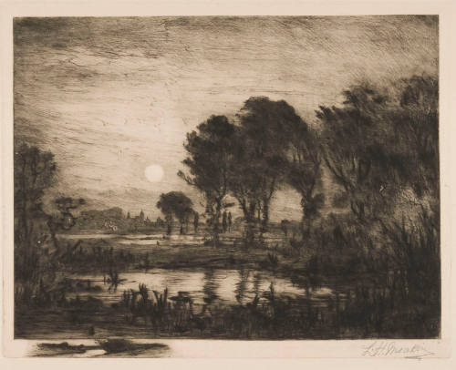 Landscape (with Setting Sun)