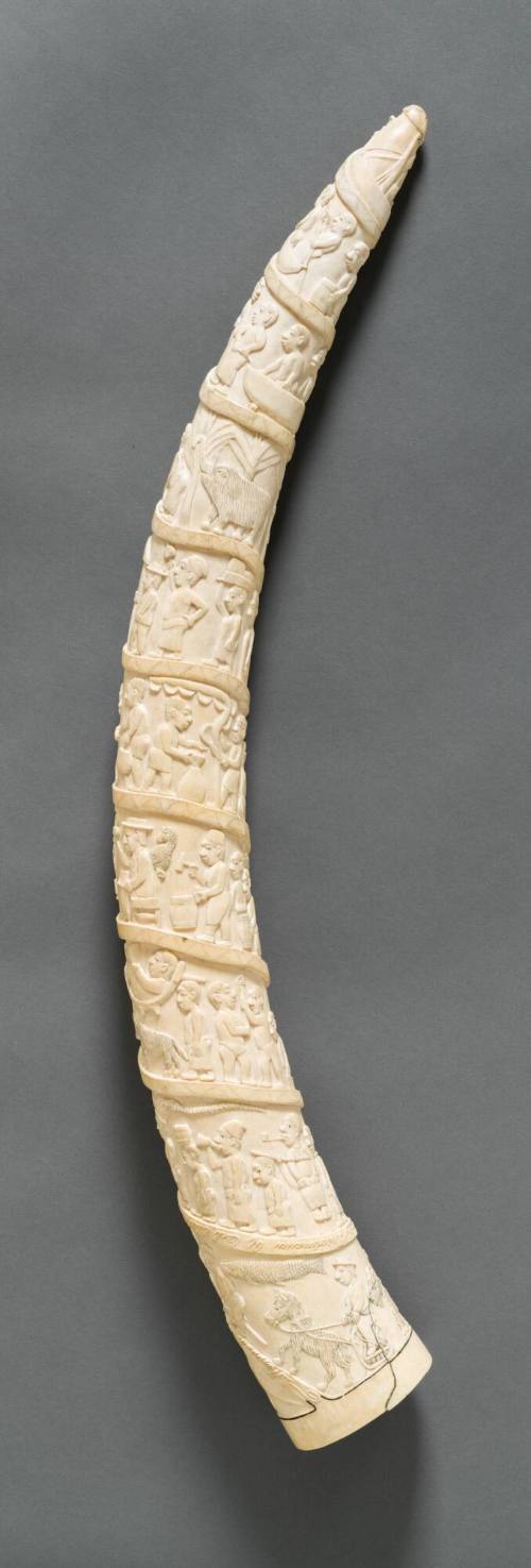 Relief-carved Tusk