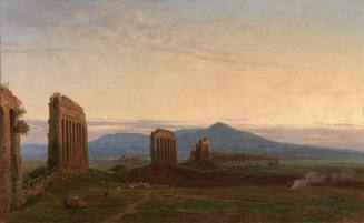 View of the Claudean Aqueduct Near Rome