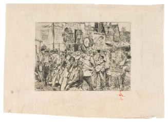 A London Suburb (Illustration for Hawthorn) (The Greenwich Fair)