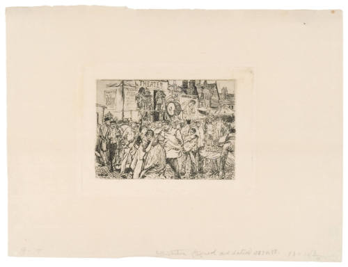 A London Suburb (Illustration for Hawthorn) (The Greenwich Fair)