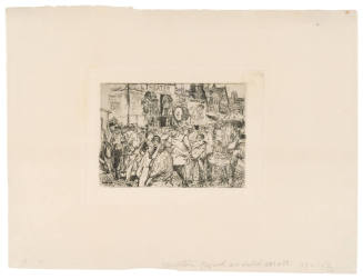 A London Suburb (Illustration for Hawthorn) (The Greenwich Fair)