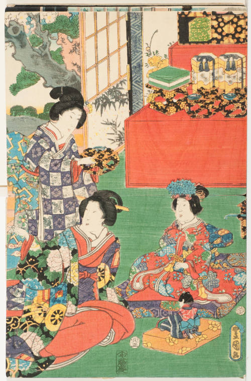 Preparing for Doll Festival