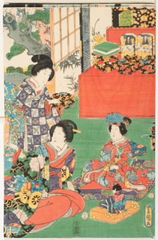 Preparing for Doll Festival