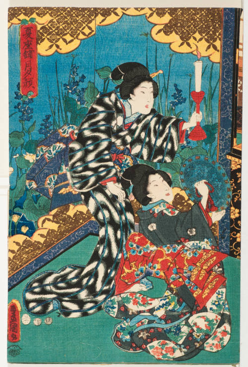 Women with Candle and Mirror