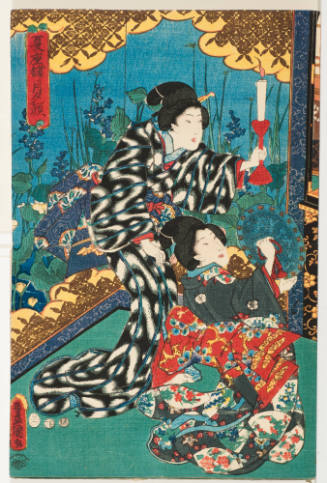 Women with Candle and Mirror