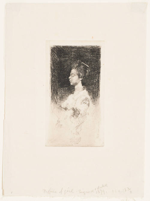 Left Profile of Japanese Girl