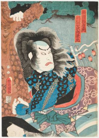 Nakamura Utaemon IV as Higuchi Jiro Kaneuji Disguised as the Boatman Shoemon (Matsuemon)