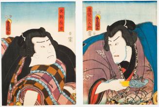 Actors as Nuregami Chōgorō and Hanaregoma Chokichi