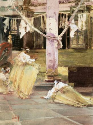 At Prayer, Temple Interior