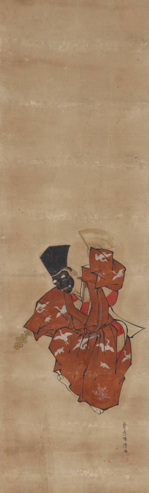 Portrait of an Actor with a Black Mask