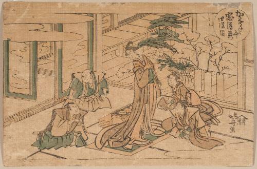 Act IV from the series The Storehouse of Loyal Retainers (Kanadehon Chūshingura)