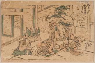 Act IV from the series The Storehouse of Loyal Retainers (Kanadehon Chūshingura)