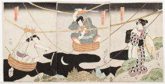 The Actors Iwai Kumesaburo, Ichikawa Danjūrō VII and Onoe Kikugorō III