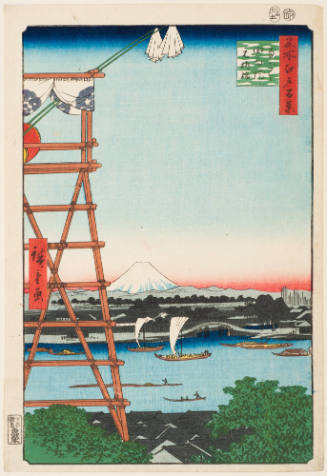 No. 5, Ekōin Temple and Motoyanagi Bridge, Ryōgoku (Ryōgoku ekōin Motoyanagibashi)