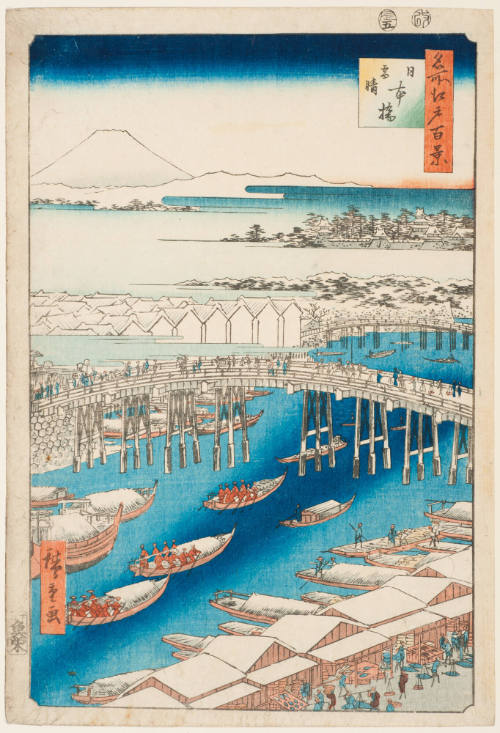 No. 1, Clear Weather After Snow at Nihon Bridge (Nihonbashi yukibare)
