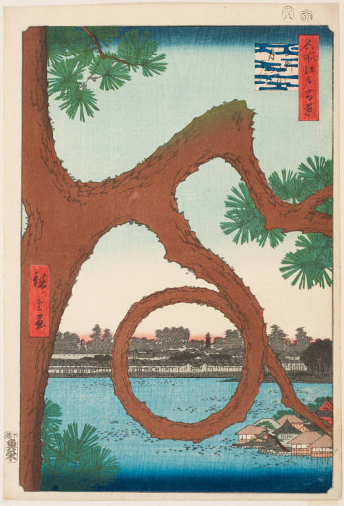 No. 89, "Moon Pine", Ueno Temple Precincts (Ueno sannai Tsukinomatsu)