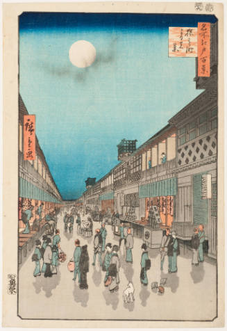No. 90, Night View, Saruwaka Street (Saruwakachō yoru no kei)