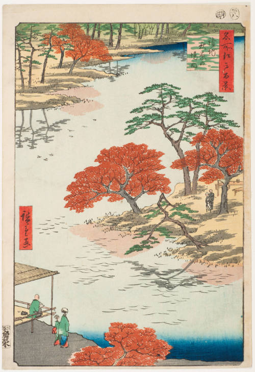 No. 91, Inside the Precincts of Akiba Shrine (Ukechi Akiba no keidai)