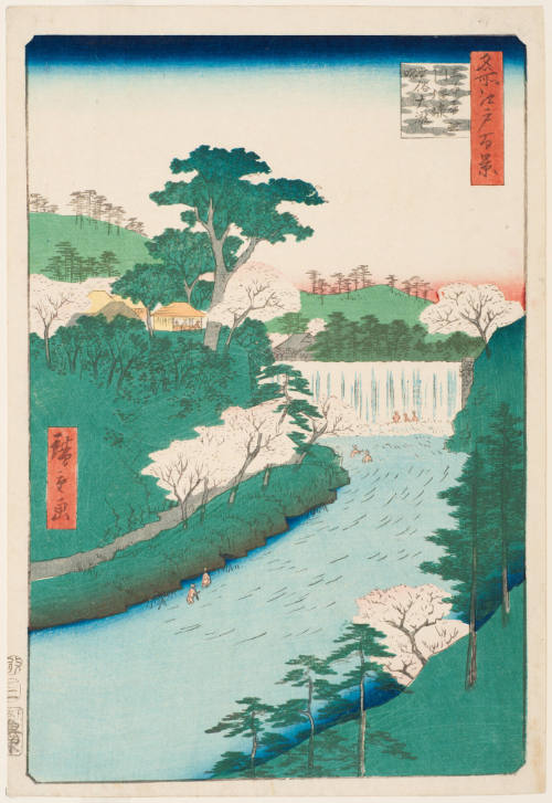 No. 19, Otonashi River Dam, ÅŒji, Popularly Called "The Great Waterfall" (ÅŒji Otanashigawa entai sezoku ÅŒtaki to tonau)