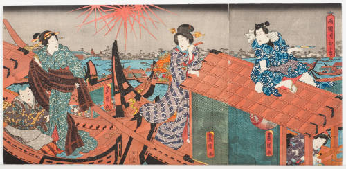 The Opening of the Sumida River at Ryōgoku (Ryōgoku kawabiraki)