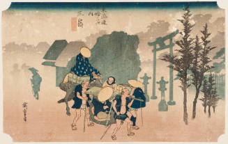 No. 12, Morning Mist at Mishima (Mishima asagiri)