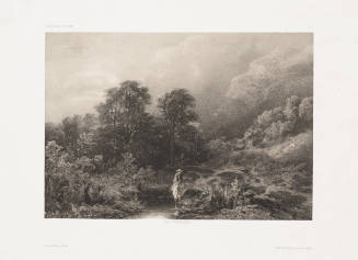 Landscape with Horse and Rider in the Foreground