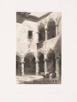 Courtyard with a Donkey