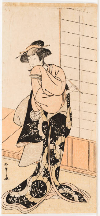 Segawa Kikunojo III as a Young Woman with Writing Brush