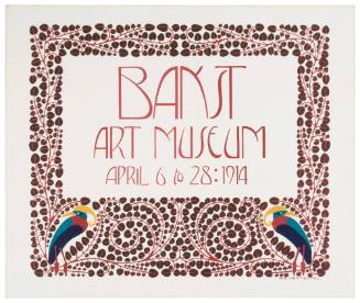 Poster for Bakst Exhibition, Cin. Art Museum Apr. 6-28, 1914