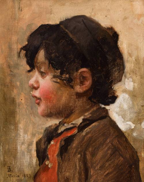 Profile of Little Italian Boy