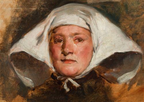 Woman with Large Headdress