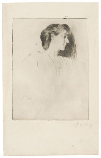 Study of a Woman's Head in Profile