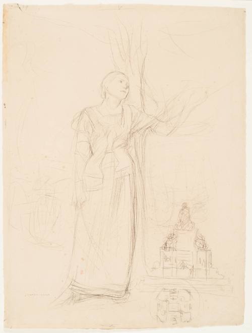 Figure Study for "Joan of Arc" (Jeanne d'Arc)