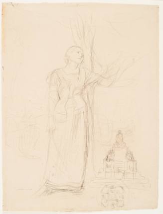 Figure Study for "Joan of Arc" (Jeanne d'Arc)