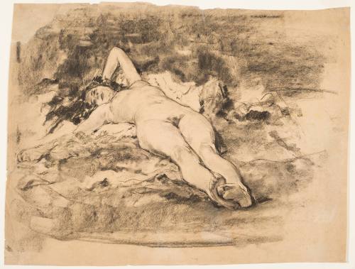 Nude Full-Length Figure, Lying Down