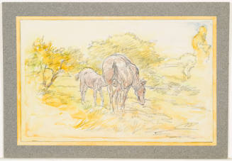 Mare and Foal in a Landscape