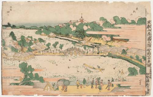 Cherry Trees in Full Bloom at Tōeizan Temple  (Tōeizan hanazakan no zu)