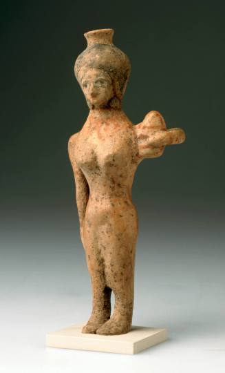 Vessel in Shape of Foreign Woman with Vase