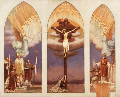 Sketch for Murals in St. Mary's Cathedral (Now the Cathedral Basilica of the Assumption), Covington