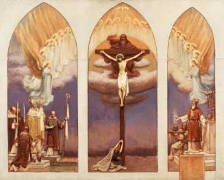 Sketch for Murals in St. Mary's Cathedral (Now the Cathedral Basilica of the Assumption), Covington