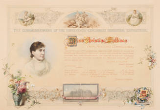 Certificate to Miss Christina Sullivan