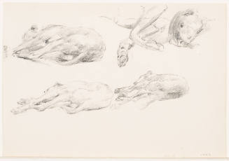 Dogs (recto). Doorway Scene (verso)