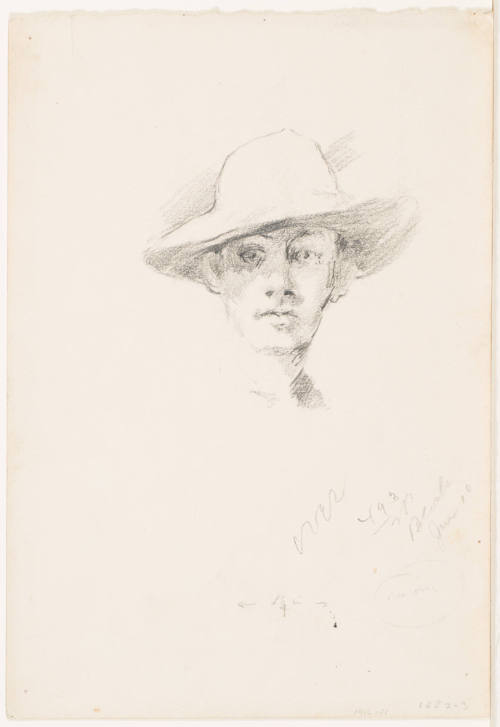 Man with Hat (recto), Standing Man (verso)